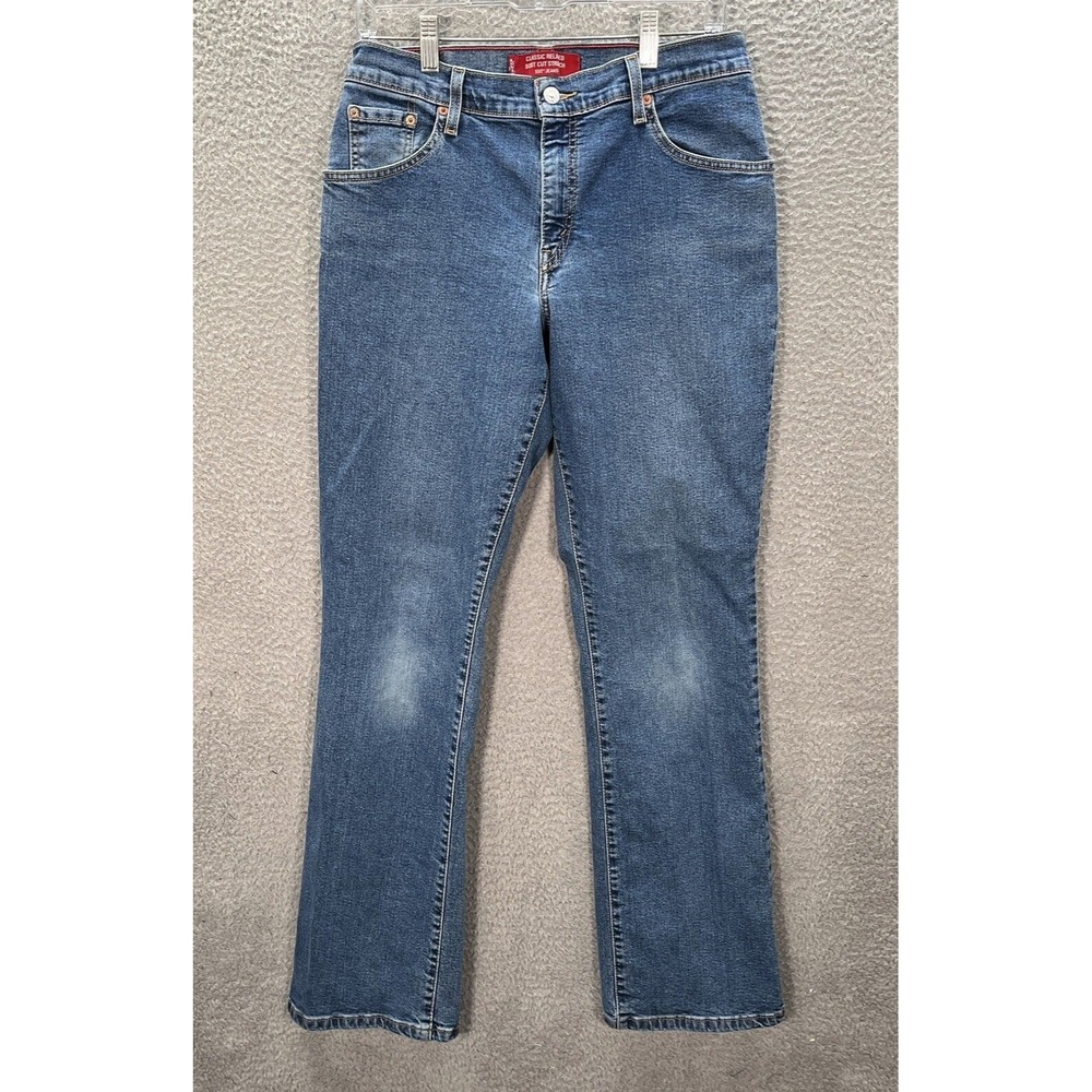 Levis Jeans Womens 10 Long Blue‎ Denim 550 Classic Relaxed Workwear Grunge Y2K